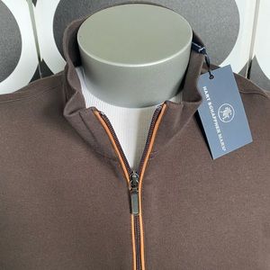 Hart Schaffner Marx 1/4 zip knit vest